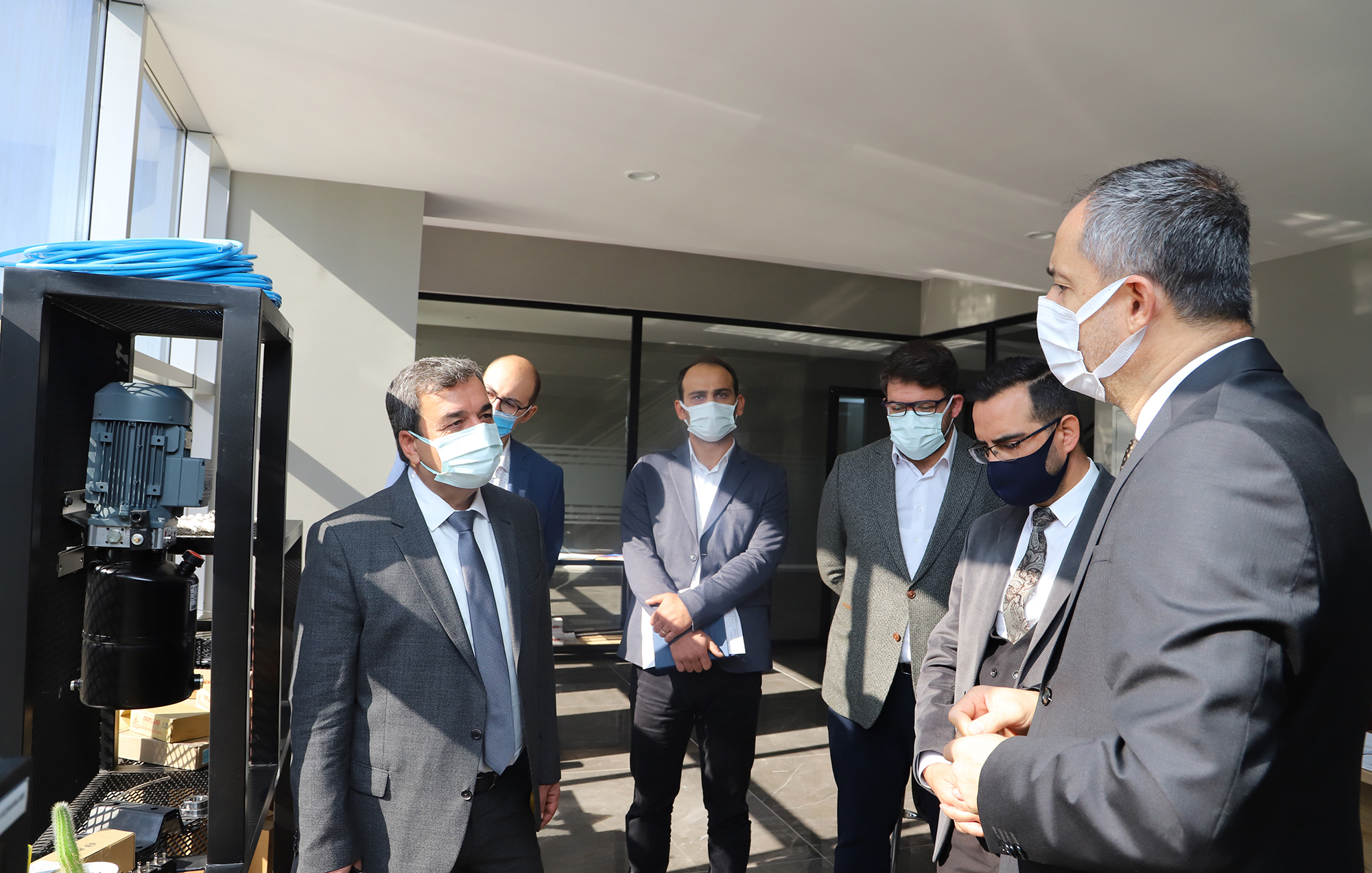 Üniversite-Sanayi İş Birliği Çalışmaları Kapsamında SBTÜ Rektörü Prof. Dr. Mehmet Kul ve Beraberindeki Heyet Otto Tayf Hidrolik A.Ş. Firmasını...