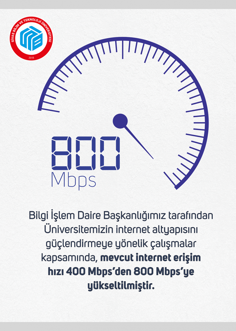 Üniversitemizde İnternet Altyapısı Güçlendirildi