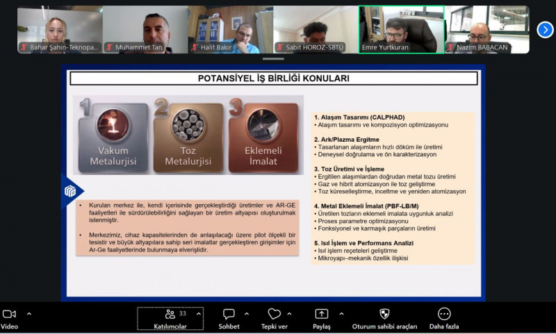 SBTÜ Laboratuvar Altyapıları, Teknopark İstanbul Webinarında Tanıtıldı